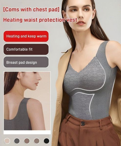 🔥Mit Brustpolster🔥Versatile Heating Waist Protection Vest