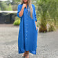 Hemdblusenkleid mit Revers und langen Ärmeln und Knöpfen