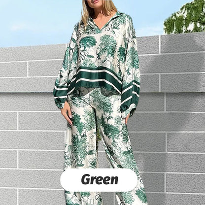 💥😍🌿Printed causal loose suit for women in large sizes💋.