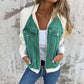 🍃🔥Neue modische kreative Denim-Spleißjacke für Damen