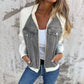 🍃🔥Neue modische kreative Denim-Spleißjacke für Damen