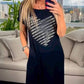 Langes T-Shirt-Kleid mit Seitenschlitz