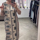 🌷Lässiges bedrucktes Kleid mit Rundhalsausschnitt und kurzen Ärmeln für Frauen