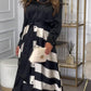 🥳Heiße Neuankömmlinge✨Elegantes Kleid mit Schnürung und bedrucktem Patchwork