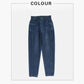 Stretch-Karottenjeans mit hoher Taille für Damen