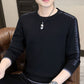 Herren-Sweatshirt mit Rundhalsausschnitt und warmem Futter