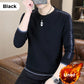 Herren-Sweatshirt mit Rundhalsausschnitt und warmem Futter