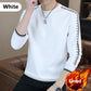Herren-Sweatshirt mit Rundhalsausschnitt und warmem Futter