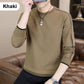 Herren-Sweatshirt mit Rundhalsausschnitt und warmem Futter
