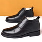 Warme Herrenschnürschuhe aus Kunstleder