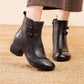 Women's Retro Chunky Heel Ankle Boots