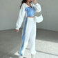 Zweiteiliges Set aus Kapuzenjacke und elastischer Sweatpants für Damen
