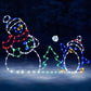 Verspielte animierte Schneeball-Lichterkette