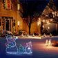 Verspielte animierte Schneeball-Lichterkette