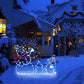 Verspielte animierte Schneeball-Lichterkette
