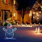 Verspielte animierte Schneeball-Lichterkette