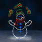 Verspielte animierte Schneeball-Lichterkette