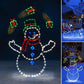 Verspielte animierte Schneeball-Lichterkette