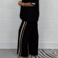 Damen Blazer & Streifen Hosenanzug Set