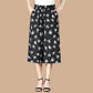 2023 Damenhose mit hoher elastischer Taille und plissiertem Chiffon mit weitem Bein