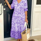 2023 New Style Bohemian Dress mit V-Ausschnitt - Bringen Sie Farbe in Ihre Garderobe