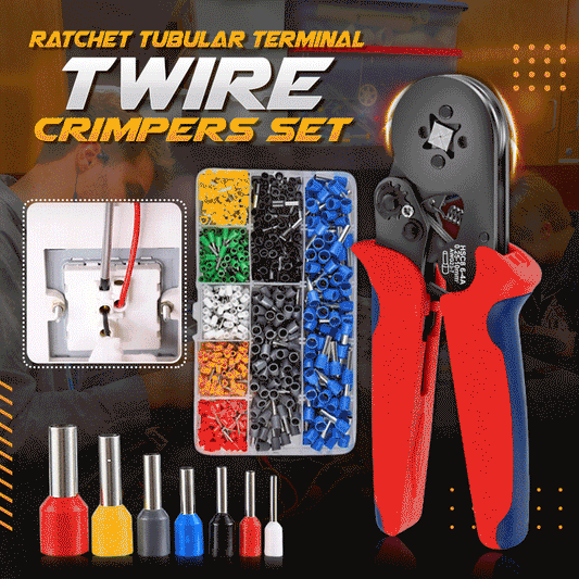 Ratschen-Rohrkabelschuh-Crimpzangen-Set