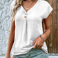 Sommer-Hot-Sale – Damen-Sommer-T-Shirt mit lockerem V-Ausschnitt