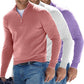Basic-Pullover aus Kaschmir mit Reißverschluss für Herren