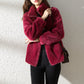 Wattierter Mantel Stehkragen Doppelseitige Fleecejacke