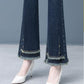 👩👖[Women's Gift] Elastische Taille Stretch Slim Fit Flare Jeans für Frauen